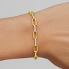 Ross-Simons 0.50 ct. t.w. Diamond Paper Clip Link Bracelet in 18kt Gold Over Sterling - 3 of 4