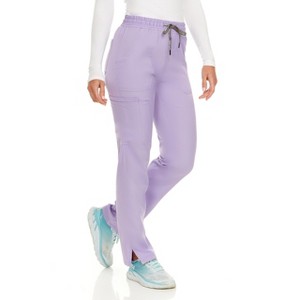 MediChic Women's Terri Stretch Straight Leg Six Pocket Cargo Scrub Pants - 1 of 4
