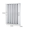 WhizMax Pack of 6 Hood Filter, 5 Grooves Commercial Kitchen Range Hood Filter, 430 Stainless Steel - 3 of 4