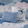 5 Pcs Lovely Cloud Print Cotton Comforter Set, All Season Home Textile fits Child's Bedroom Decor - 2 of 4