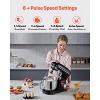 VEVOR Stand Mixer, 6 QT Dough Mixer, 660W 6 + P Speeds Tilt-head Food Mixer with Stainless Steel Bowl, Dough Hook, Wire Whip, Flat Beater, Black - 4 of 4