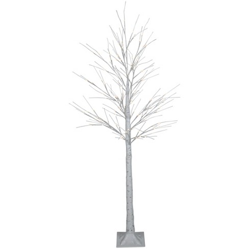 target white birch christmas tree