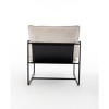 NicBex 2pcs Accent Chair Upholstered Hanging Armchair Lounge Chair with Arm Pockets Metal Frame Comfy Chair for Living Room Bedroom - 3 of 4