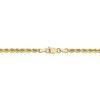 Black Bow Jewelry 3mm 10k Yellow Gold Diamond Cut Solid Rope Chain Necklace - 4 of 4