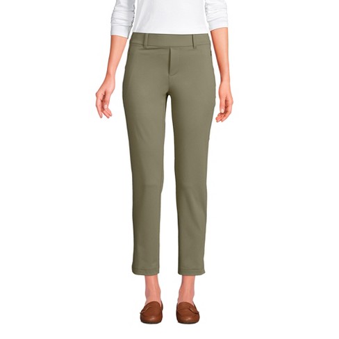 Lands' End Women's Lands' End Flex Mid Rise Pull On Crop Pants - X ...