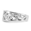 Black Bow Jewelry Floral Toe Ring in 14 Karat White Gold - 4 of 4