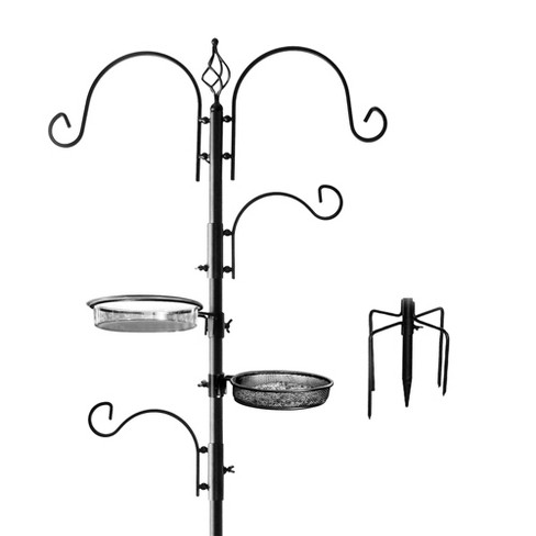 Ashman Deluxe Bird Feeding Station Kit With Birdbath And 5 Prong