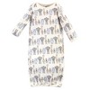 Hudson Baby Infant Boy Cotton Long-Sleeve Gowns 3pk, Royal Safari - image 2 of 4