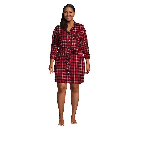 lands end women's plus size flannel shirts