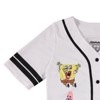 Ladies Spongebob Squarepants Baseball Jersey - Spongebob, Mr Krabs, Squidward, Patrick Star - Mesh Button Down Baseball Jersey (White Baseball, Large) - 3 of 4