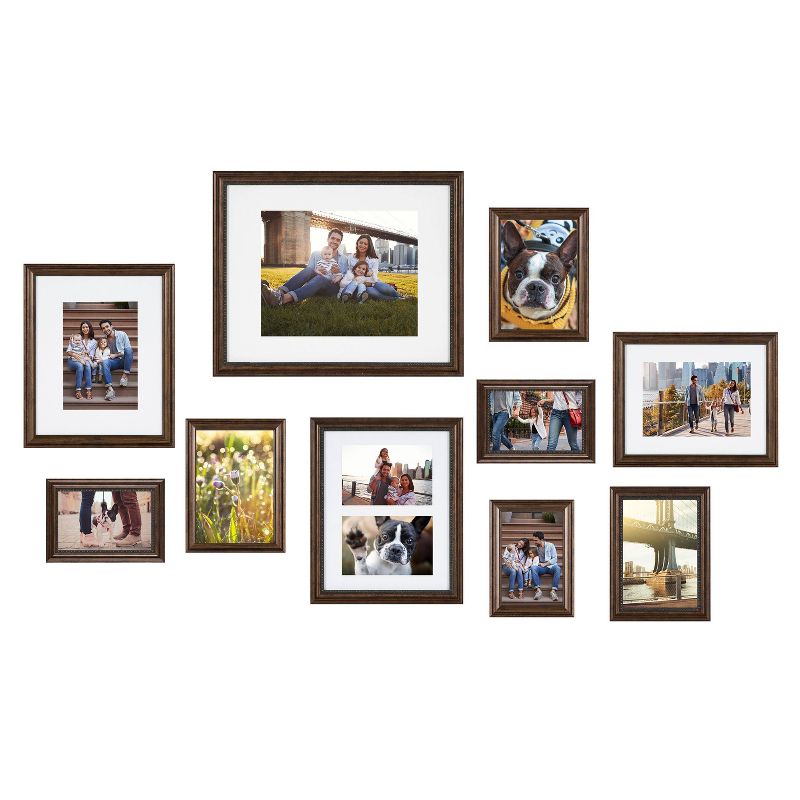 10pcTraditionl Frame Box Set Brown - Kate &#38; Laurel All Things Decor, 1 of 9