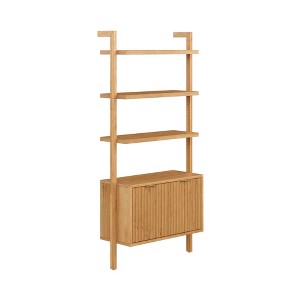 Nathan James 71.9" Jasper Wood Fluted Bookshelf - 1 of 4