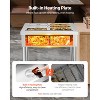 VEVOR 6-Pan Commercial Food Warmer, 6 x 1/3 Pans Electric Steam Table, 1500W Buffet Catering Food Warmer with Undershelf, Stainless Steel,Silver - 3 of 4
