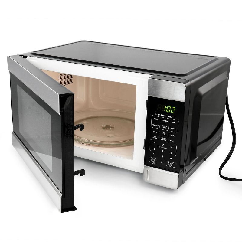 Hamilton Beach 1.1 Cu. Ft. 1000 Watt Countertop Microwave Oven in Black, 3 of 8