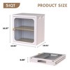Foldable Steel-Wood Cabinet with Anti-Slip Design - Quick Install, Easy DIY Storage with Door - 4 of 4