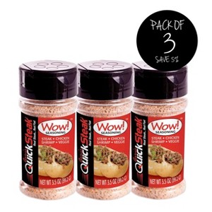 Gary's QuickSteak 3.5 oz Wow! Seasoning - Pack of 3 - 1 of 4