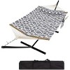 2-Person Instant-Setup Hammock with Steel Frame, Hammock with Carry Bag, 450lb Capacity, Portable Outdoor Lounger for Garden, Camping & Beach - 3 of 4