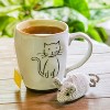 Evergreen Ceramic Cup Gift Set 16oz Pet Cat - 4 of 4