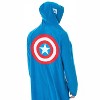 Marvel Men's Captain America Classic Cap Costume Pajama Union Suit Captain Blue - image 4 of 4