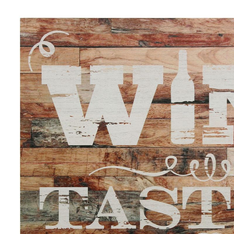 Rustic Wine Tasting Daily Themed Wood Wall Decor - Stonebriar Collection, 4 of 7
