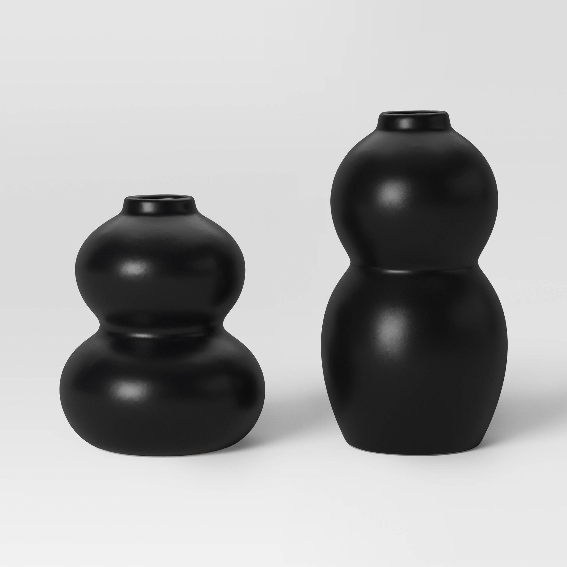 2pk Bud Vase Black - Room Essentials™