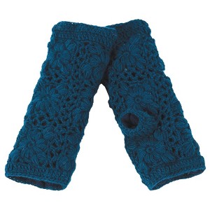 Flower Crochet Handwarmers_Nirvanna Designs - 1 of 4