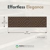 Garden Central 4 Pack 10 x 36" Diamond Weave Stair Tread Decorative Stepping Panels, Brown - Outdoor Yard Decoration Kit for Gardening and Landscaping - 4 of 4