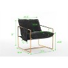 CIPACHO 2 Chairs in 1 Box, Upholstered Hanging Armchair with Arm PocketsMetal frame, gold-plated craftsmanship, crushed foam cushions,Dark Gray - 3 of 4