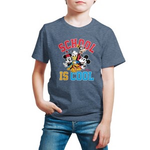 Boys' - Disney - School Is Cool Short Sleeve Graphic T-Shirt - 1 of 4