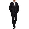 Adam Baker Men's 100% Wool Modern Fit Single Breasted Three Piece Tuxedo - Colors - 2 of 4