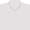 Black Bow Jewelry 1.75mm, 14k Yellow Gold Solid Diamond Cut Rope Chain Necklace - 2 of 4