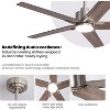 Siljoy 52 Inch Ceiling Fans with Lights and Remote Control for Bedroom, Modern Nickel Ceiling Fan with Quiet Reversible DC Motor, 3CCT, Dimmable - 4 of 4