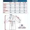 American Soft Linen Turkish Warm Fleece Bathrobe, Mens and Womens Robes, 1 Piece Shawl Collar  Adult Matching Couple Robes for your Bathroom - 4 of 4