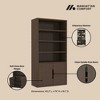 GDFStudio Sedlari 79" Modern Bookcase Cabinet with 4 Open Shelves and Hidden Storage - 4 of 4
