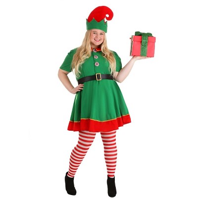 HalloweenCostumes.com Women's Holiday Elf Plus Size Costume