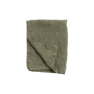 Slickblue Stone Washed Linen Tea Towel, 18 x 26 Inch Kitchen Towel with Hanging Loop in 5 Color Options - 1 of 3