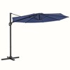 Sonkuki 10 FT Patio Cantilever Umbrella, Outdoor Round Offset Sturdy Umbrellas 360° Rotation - 2 of 4