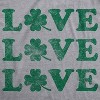 Womens Love Shamrock T Shirt Cute Four Leaf Clover Saint Patricks Day Patty Tee - Crazy Dog Women's T Shirt - 2 of 4