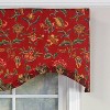 RLF Home Norwell Ruffled Cornice  100% Cotton with Fully Lined 3" Rod Pocket Valnance for Windows 50" x 17" Red - 3 of 4