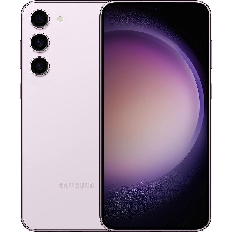 Manufacturer Refurbished Samsung Galaxy S23 5G S911U (Fully Unlocked) 128GB Lavender (Very Good), 1 of 6