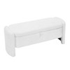 NicBex Storage Bench Oval Ottoman Chenille Fabric Accent with Large Storage Space for Bedroom and Entryway - 2 of 4
