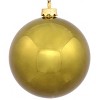 Vickerman 2.4" Shiny Shatterproof Christmas Ball Ornament - Olive Green - image 2 of 2