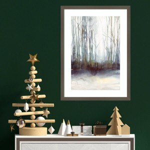 Amanti Art 19"x25" Winter Storm by Isabelle Z Wood Framed Wall Art Print - 1 of 4