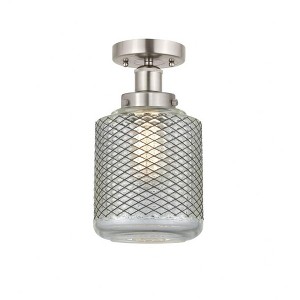 Stanton - 1 Light Semi-Flush Mount In Industrial Style-9.75 Inches Tall and 6 Inches Wide - 1 of 1