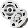 MTX 2 Pairs of WET65-W Wet Series 6.5" Coax Speaker - White, and MTX WET75.2 100W x 2 @ 2Ω Marine Amplifier - 2 of 4