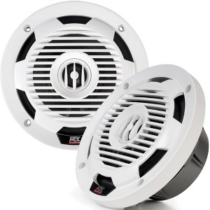 MTX Audio WET65-W Wet Series 6.5" 65W RMS 4Ω Coaxial Speaker Pair - White - 1 of 4