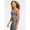 Peloton Women's Cadent Strappy Y-Back Bra, Green Fog Crosshatch - 3 of 4