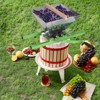 VEVOR 1.8 Gal/7L Fruit and Apple Crusher, Large Manual Grinder, Stainless Steel Fruit Scratter Pulper for Wine Cider Apple Grape Pressing, Green - 2 of 4