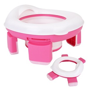 Babyluv Portable Toddler Potty Toilet with Splash Guard Include Storage Bag 20Psc Potty Bags - 1 of 4
