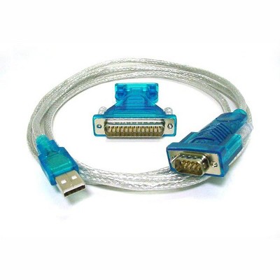 Monoprice USB to RS-232 DB-9 Male and DB-25 Male Serial Converter Cable